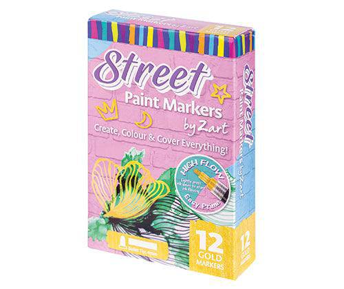 Street Paint Markers by Zart Pack of 12