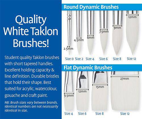 Zart Dynamic Taklon Round Brushes