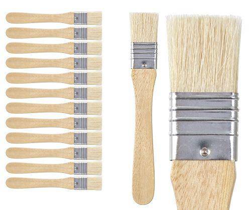 Wide Flat Brushes Pack of 12