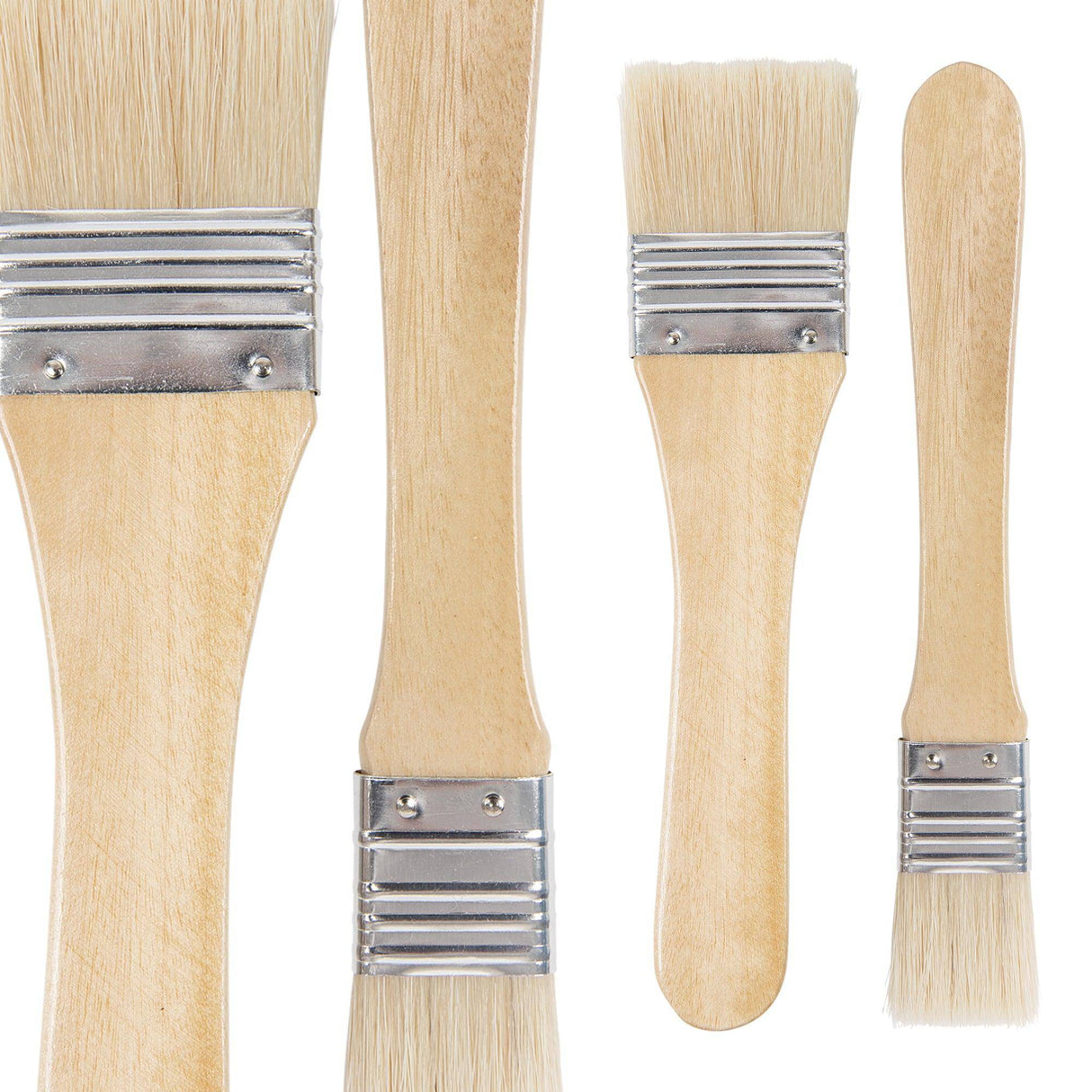 Wide Flat Brushes Pack of 12