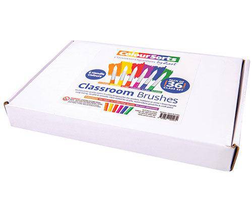 ColourSorts Classroom Organisers: Coloured Classroom Brushes by Zart Pack of 36