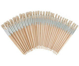 Hog Hair Assorted Size Bristle Brushes Pack of 60