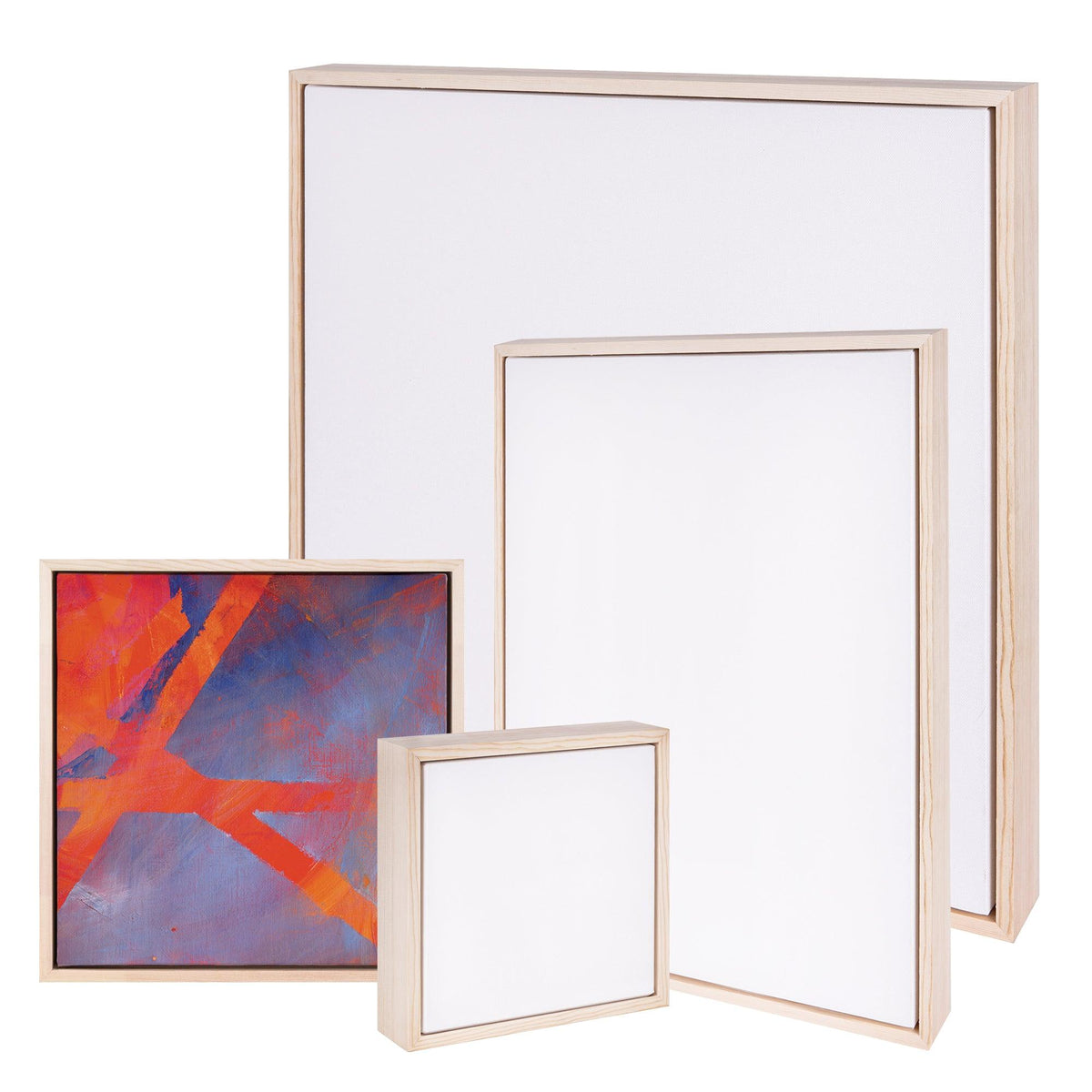 Floating Wooden Box Canvas Zart