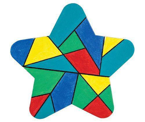 Canvas Board Magnetic Star 15cm Pack of 4