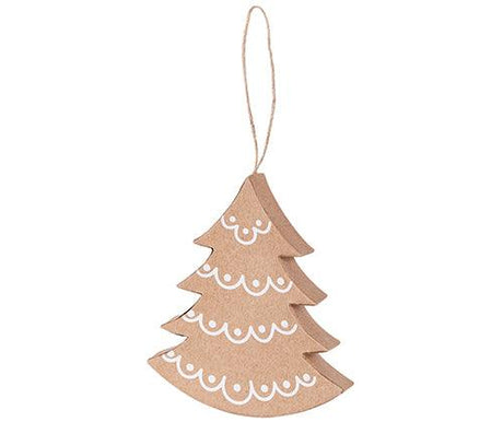 3D Tree and Star Ornaments Pack of 10