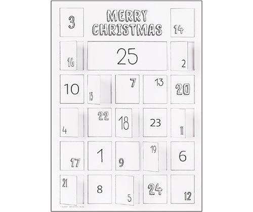 ColourMe Advent Calendar A3 Pack of 10