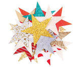 Handmade Paper Stars Xmas Colours Pack of 100