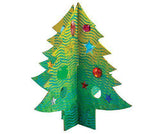 Papier-mache 3D Interlocking Christmas Trees Pack of 10