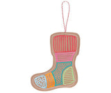 Stitched Kraft Christmas Ornaments Pack of 10