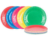 Coloured Paper Plates 23 cm Pack of 50