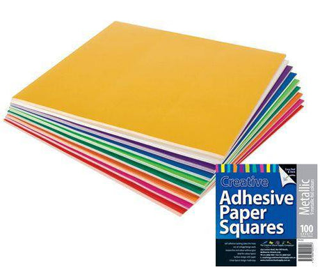 Adhesive Paper Squares Pack of 100