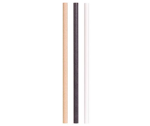 ECO Paper Straws 8mm x 19.7cm Basics Pack of 250