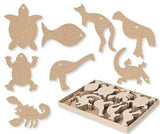 Papier-mache Australian Animals Pack of 80