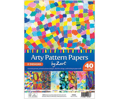 Pattern Paper A4 Arty Pack of 40