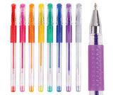 Basics Coloured Glitter Pens Pack of 8