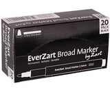 EverZart Broad Marker Pack of 20