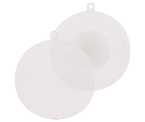 Plastic Ball with Cut Out Opening 80mm Pack of 10