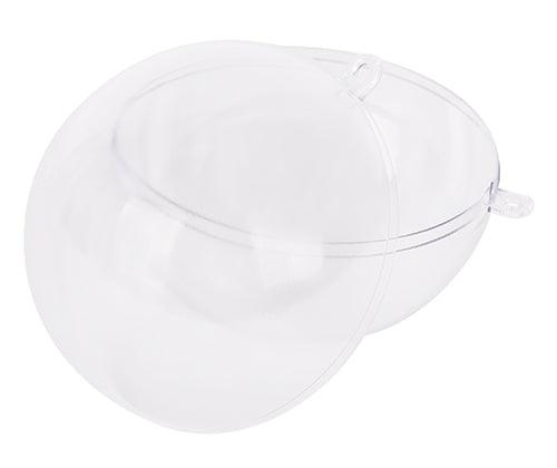 Plastic Bauble Clear 70mm Pack of 10