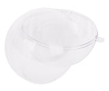 Plastic Bauble Clear 70mm Pack of 10