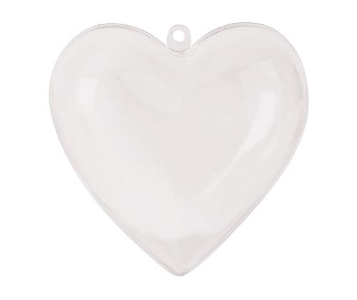 Plastic Heart Shape 80mm Pack of 10