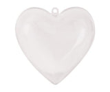 Plastic Heart Shape 80mm Pack of 10