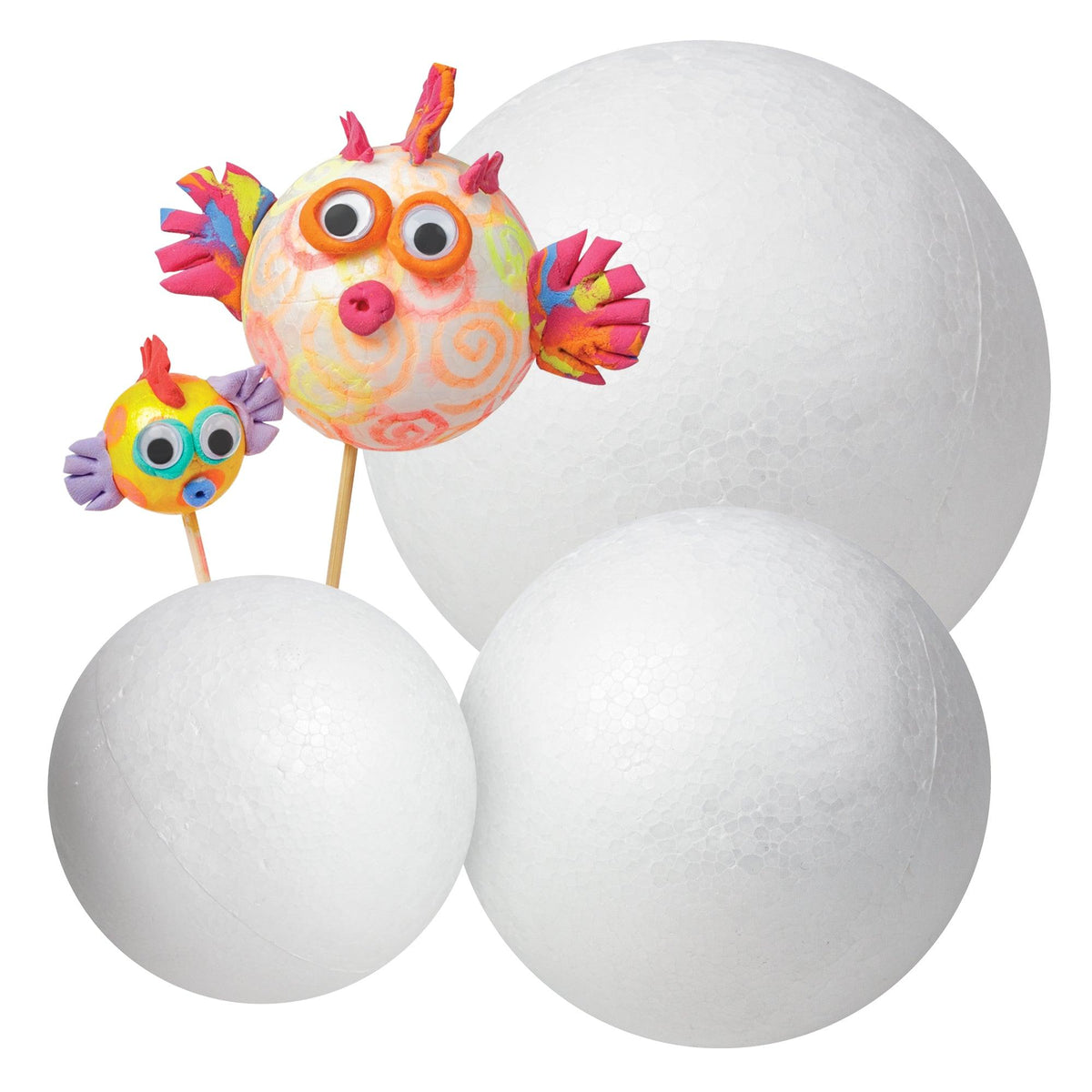 Zart Poly (Deco Foam) Balls Pack of 10