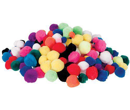 Basics Pom Poms Assorted Pack of 300