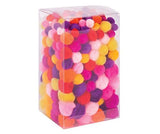 Pom Poms Assorted Warm Colours Pack of 300