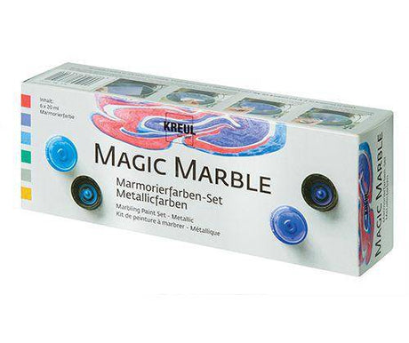 Magic Marble Paint Metallic Pack of 6