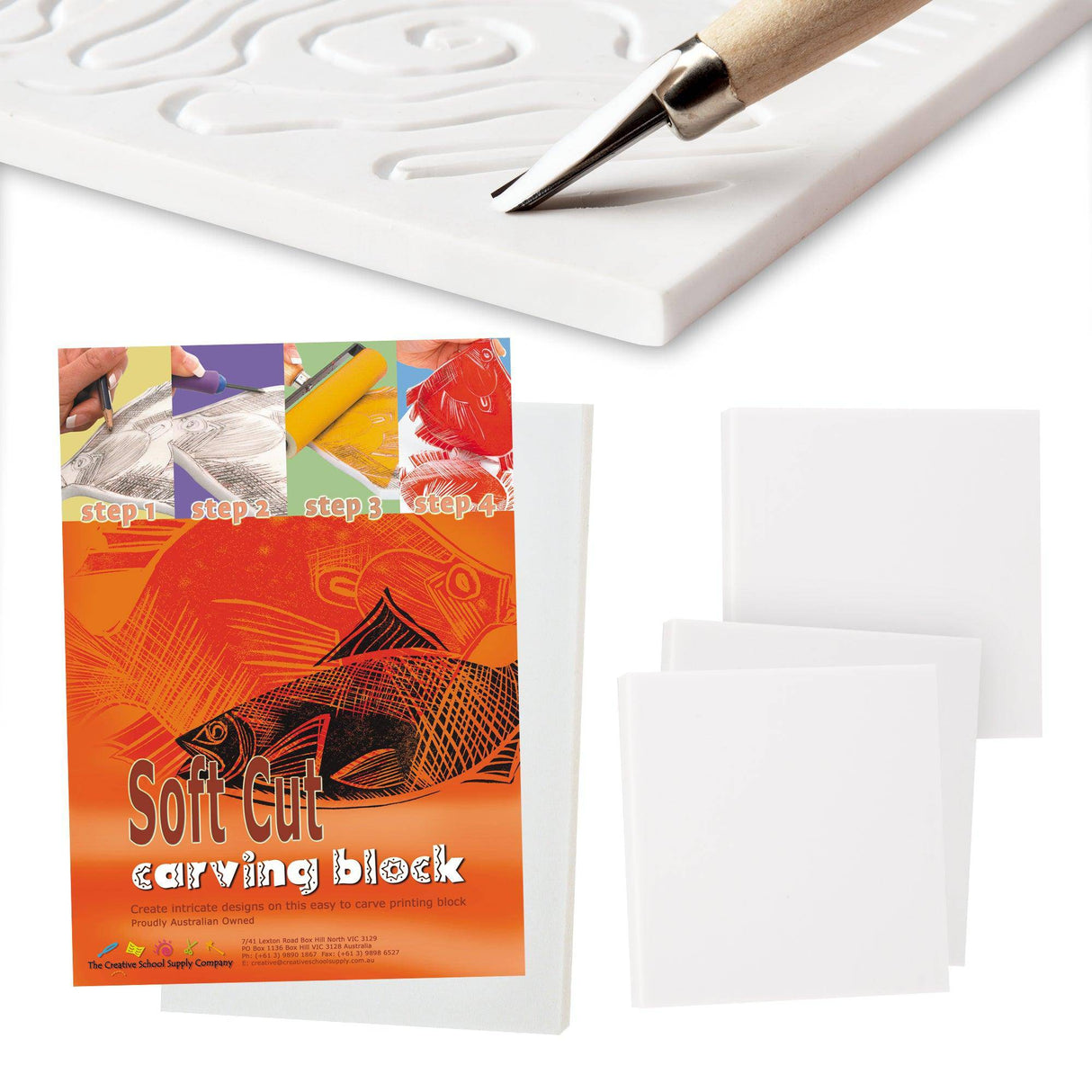 Soft Cut Carving Block By Zart