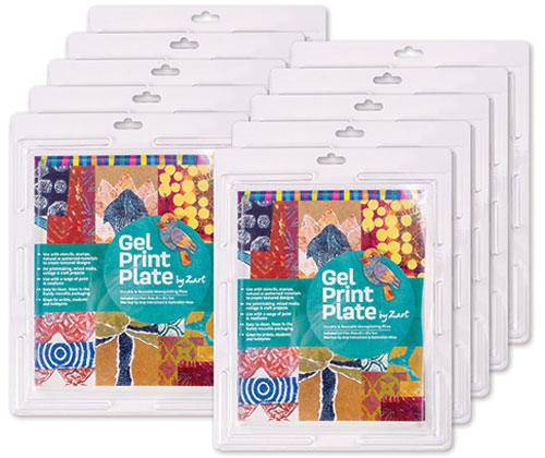 Gel Printing Plate By Zart Class Value Pack Pack of 10