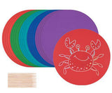 Scratch Coloured Circles 20cm Pack of 20