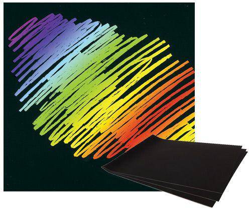 Scratch Rainbow Scraper Card A4 Pack of 12