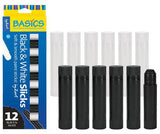 Slicks by Zart Black and White Pack of 12