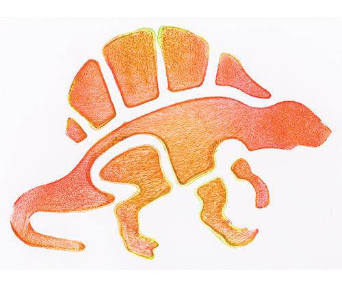 Dinosaur Stencils 15.2 x 15.2cm Pack of 6