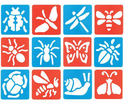 Minibeast Stencils 6.8 x 6.8cm Pack of 12