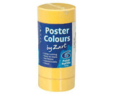 Poster Colours Paint Refills by Zart Pack of 6