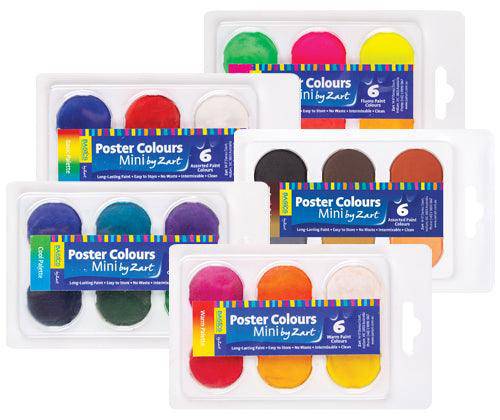 Poster Colours Paint by Zart Mini - Classpack