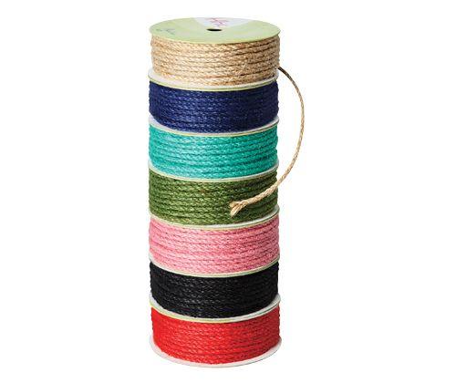 Jute String Coloured 15g Pack of 7