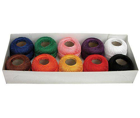 Perle #8 Coloured Cotton Thin Pack of 10