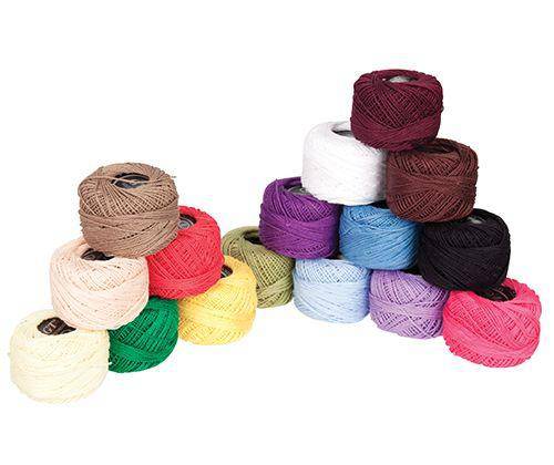 Perle #8 Coloured Cotton Thin Pack of 42