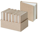 Kraft Mini Notebooks 7.5 x 7.5cm Pack of 12