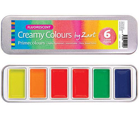 Creamy Colours Watercolours by Zart Fluorescent