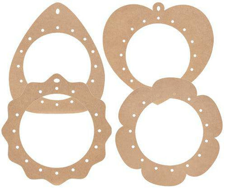 Kraft Weaving Hanger Shapes Pack of 12