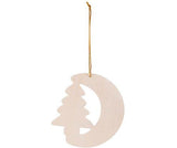 Wooden Christmas Shapes Pack of 12