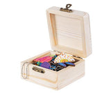 Wooden Jewellery Box Square Mini 7.8 x 7.8 x 4.5cm