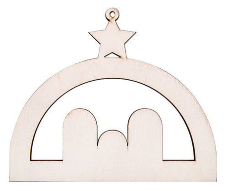 Wooden Nativity Hanger Pack of 12