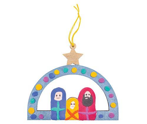 Wooden Nativity Hanger Pack of 12