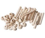 Wooden Peg and Stand 9.5cm Pack of 24