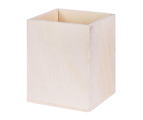 Wooden Pencil Holder 8 x 8.2 x 10cm